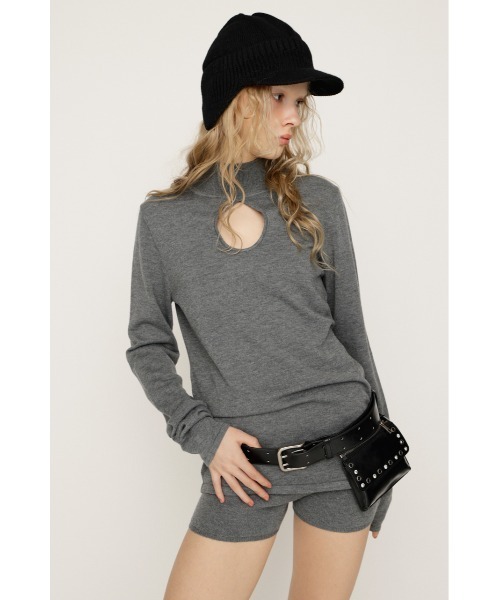 SLY（スライ） ニット セーター H/N KNIT TUNIC ハイネックニット