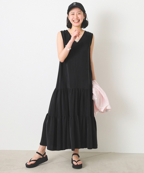 SLOBE IENA（スローブイエナ） ノースリーブワンピース FREE ブラック