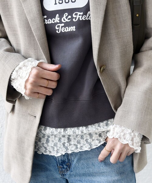 SHIPS（シップス） tシャツ 「手洗い可能」ラッセル レース ヘンリー