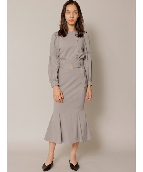 「TONAL」 ロングスカート 36 ブラウン レディース_画像3