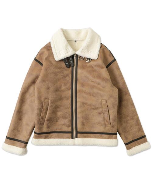 「WEGO」 ブルゾン LARGE アイボリー メンズ_画像2