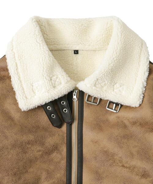 「WEGO」 ブルゾン LARGE アイボリー メンズ_画像6