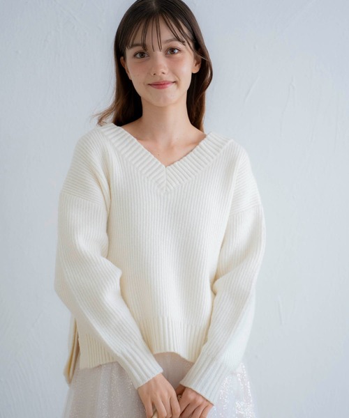 「NOELA」 長袖ニット フリー オフホワイト レディース_画像5