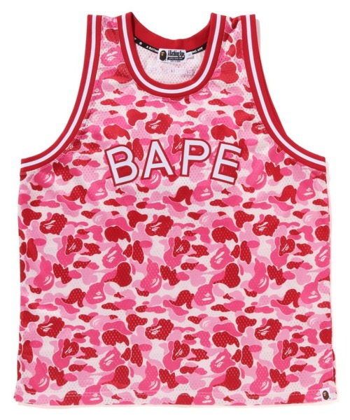 A BATHING APEピンクタンクトップ A BATHING APE（アベイシングエイプ） タンクトップ LARGE ピンク