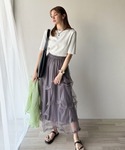 tシャツ 半袖 さりげなく華奢見せで大人の魅力...の詳細画像5