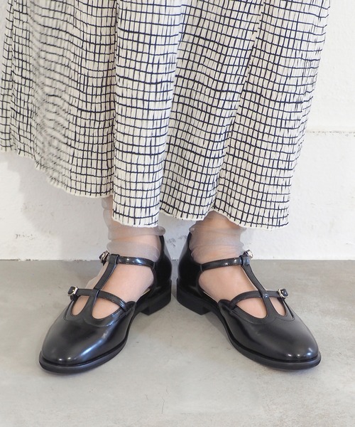 パンプス 「本革」ダブルTストラップシューズ　7420215_21