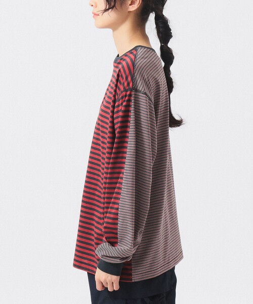 BEAMS BOY（ビームス ボーイ） tシャツ スウィッチ ボーダー ロング