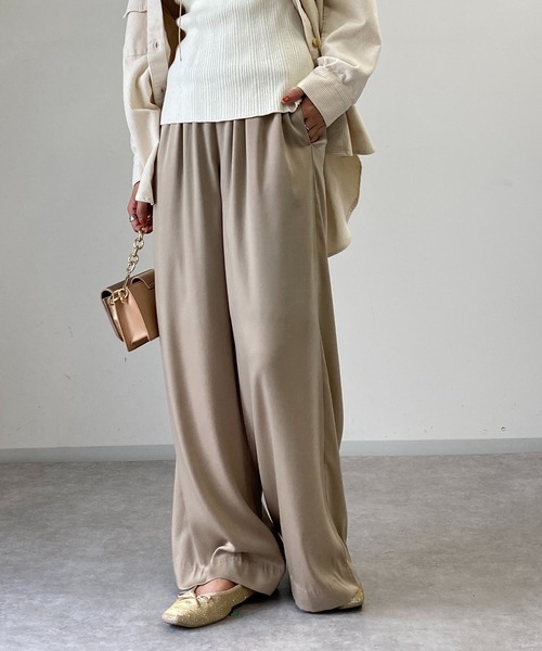 「un dix cors」 イージーパンツ - ブラック レディース_画像2