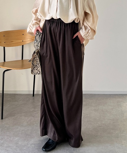 「un dix cors」 イージーパンツ - ブラック レディース_画像3