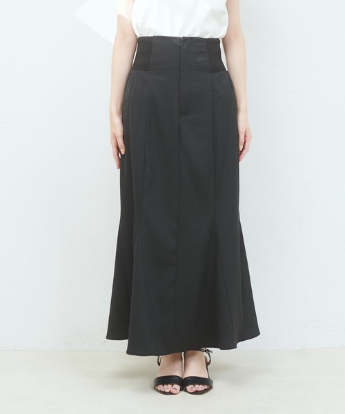 「natural couture」 フレアスカート MEDIUM ベージュ レディース_画像4