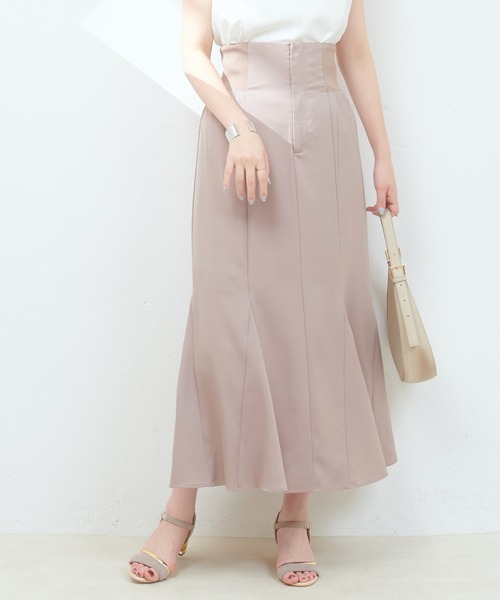 「natural couture」 フレアスカート MEDIUM ベージュ レディース_画像7