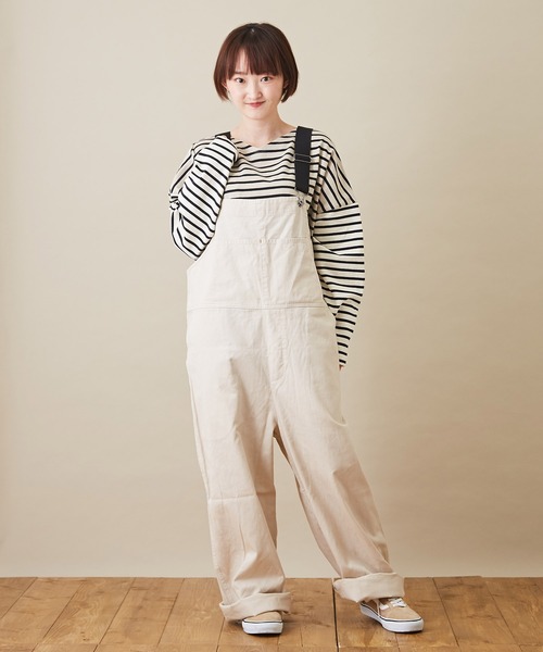 「CUBE SUGAR」 オーバーオール M アイボリー レディース_画像4