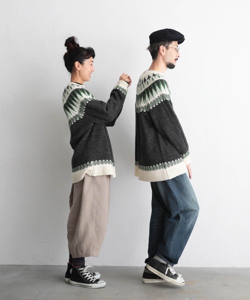 「soulberry」 長袖ニット 3 チャコール レディース_画像5