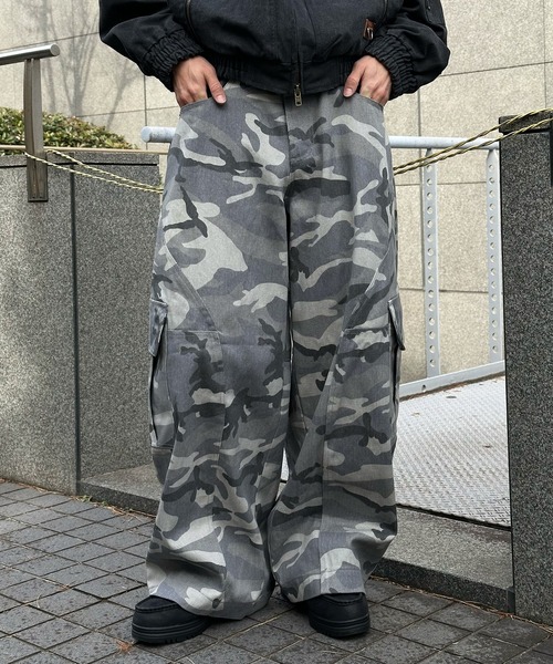 Perushu パンツ WIDE SWITCHING CARGO PANTS／ワイド切り替えカーゴ
