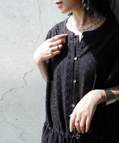 サロペット オーバーオール 刺繍 オールインワン レディースの画像