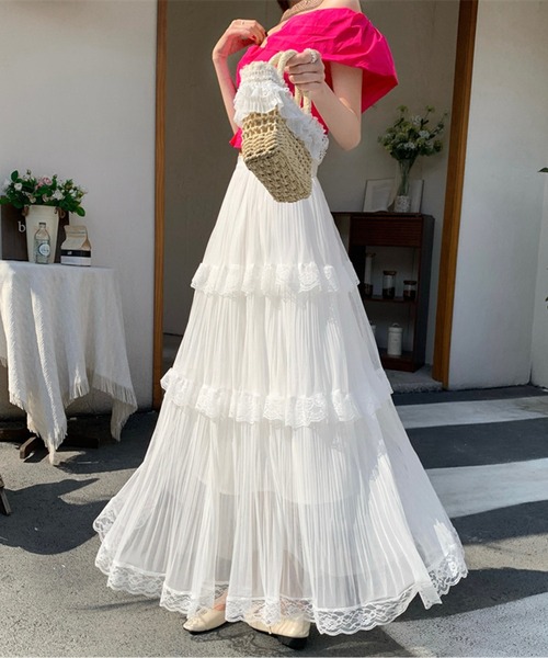 スカート Luan LILY TULLE LONG SKIRT director｜152cm