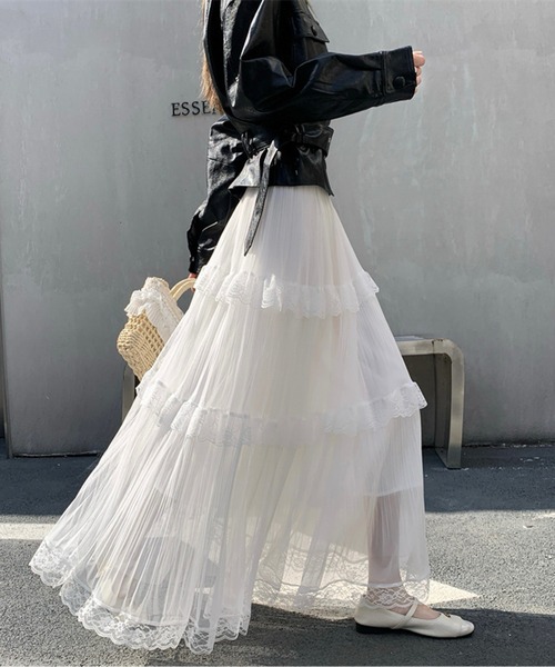 スカート Luan LILY TULLE LONG SKIRT Luan LILY TULLE LONG SKIRT