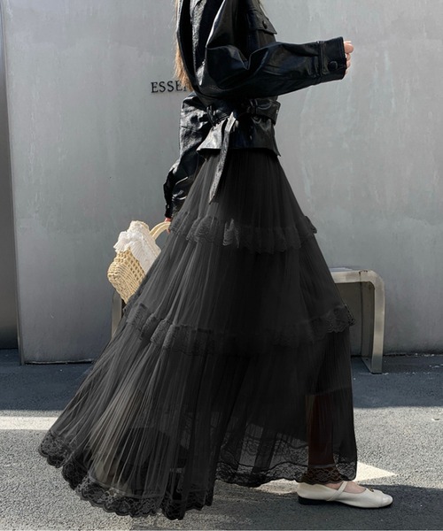 スカート Luan LILY TULLE LONG SKIRT director｜152cm