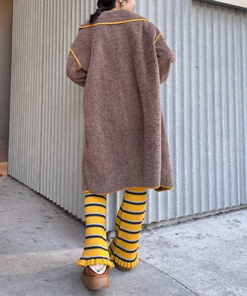 「HELLO.SANFRANCISCO」 パンツ ONE SIZE ネイビー レディース_画像7