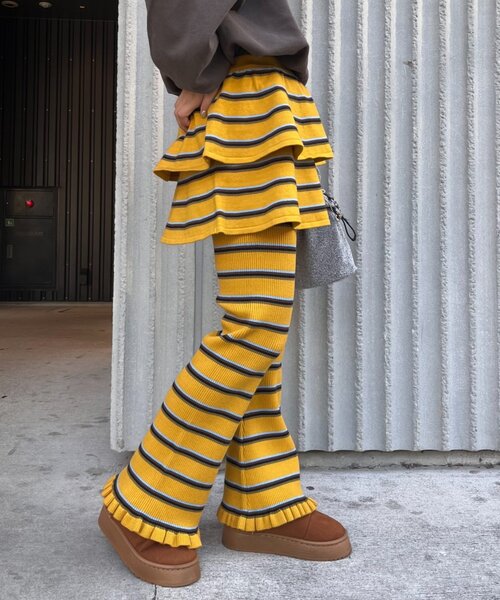 「HELLO.SANFRANCISCO」 パンツ ONE SIZE ネイビー レディース_画像9
