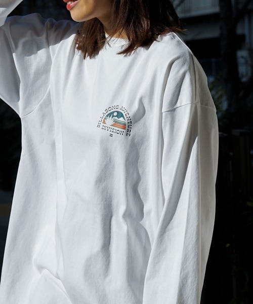 「BILLABONG」 長袖Tシャツ MEDIUM グリーン メンズ_画像4