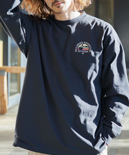 「BILLABONG」 長袖Tシャツ MEDIUM グリーン メンズ_画像9
