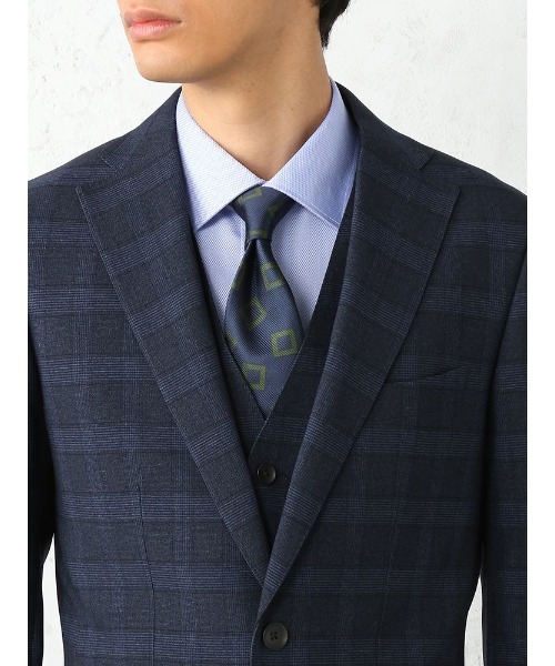 「Perfect Suit FActory」 3ピーススーツ A5 ネイビー メンズの画像