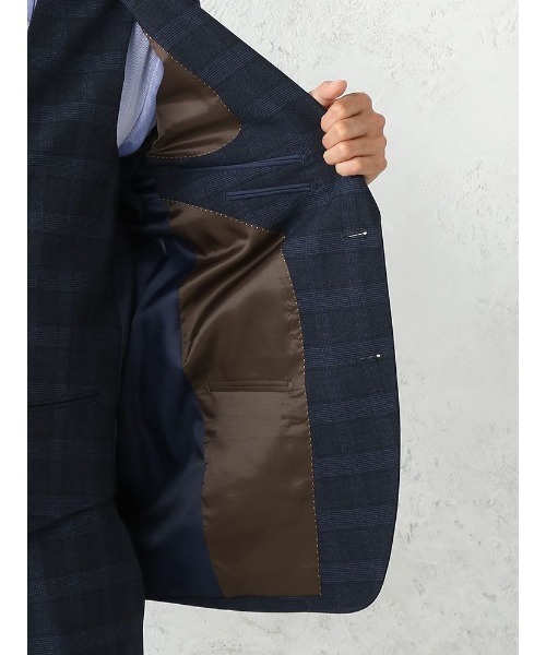 「Perfect Suit FActory」 3ピーススーツ A5 ネイビー メンズの画像