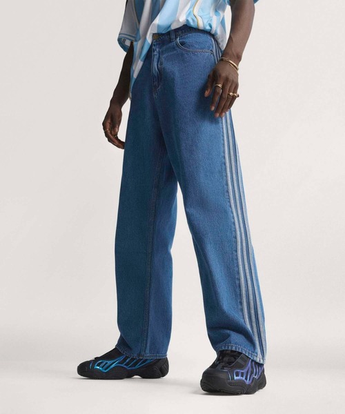 adidas（アディダス） ジーンズ ファイヤーバード アディカラー デニム