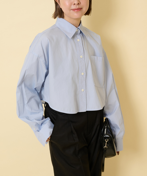 U by SPICK&SPAN」 長袖シャツ FREE ブルー レディース 「Spick & Span 