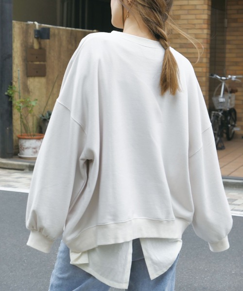 「CORNERS」 スウェットカットソー FREE ブルー レディース_画像8
