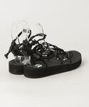 「Teva」 フラットサンダル US8 ブラッ...の詳細画像1
