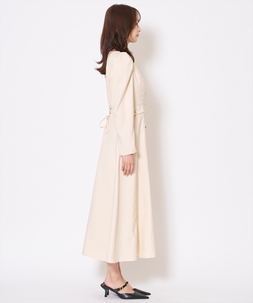 AND COUTURE（アンドクチュール） ワンピース Vネックパフスリーブ