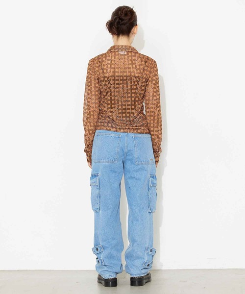 「X-girl」 長袖シャツ S ブラック レディース_画像3