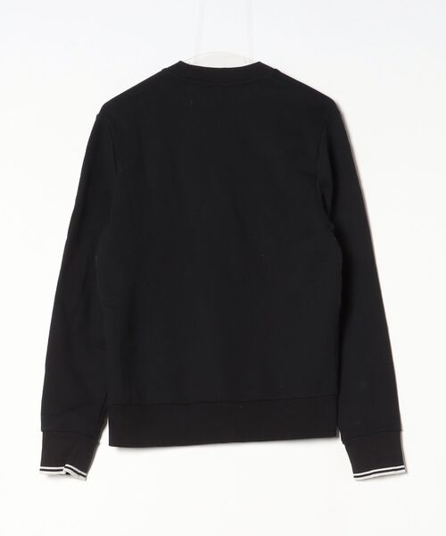 「FRED PERRY」 スウェットカットソー S ブラック レディースの画像