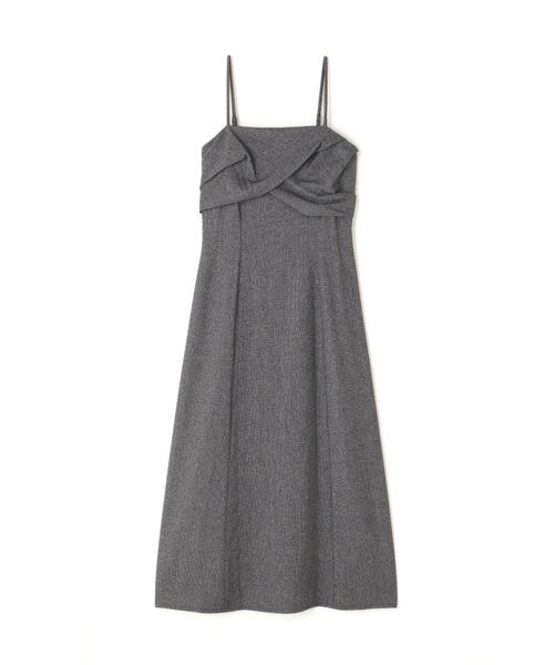 「NATURAL BEAUTY BASIC」 キャミソールワンピース SMALL グレー レディースの画像