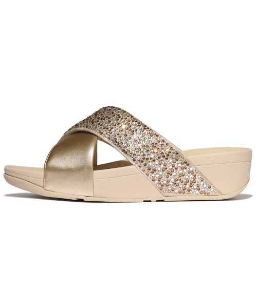美品✨fitflop LULU ビジュー厚底サンダル 24 定価22000円 美品