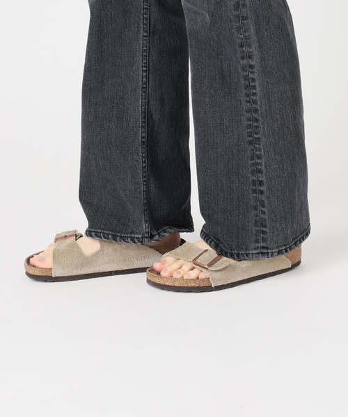 ジーンズ デニム デニムパンツ ルーズフレアデニムパンツ レディースの画像