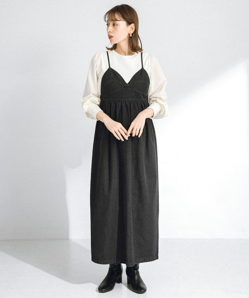 「URBAN RESEARCH Sonny Label」 長袖カットソー FREE ブラック レディース_画像4