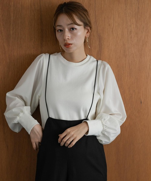 「URBAN RESEARCH Sonny Label」 長袖カットソー FREE ブラック レディース_画像9