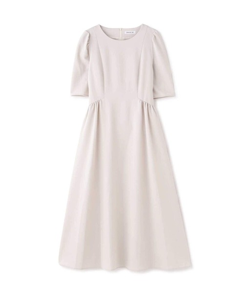 「NATURAL BEAUTY BASIC」 半袖ワンピース SMALL ネイビー レディース_画像2