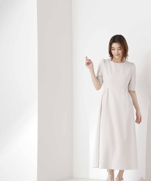 「NATURAL BEAUTY BASIC」 半袖ワンピース SMALL ネイビー レディース_画像6