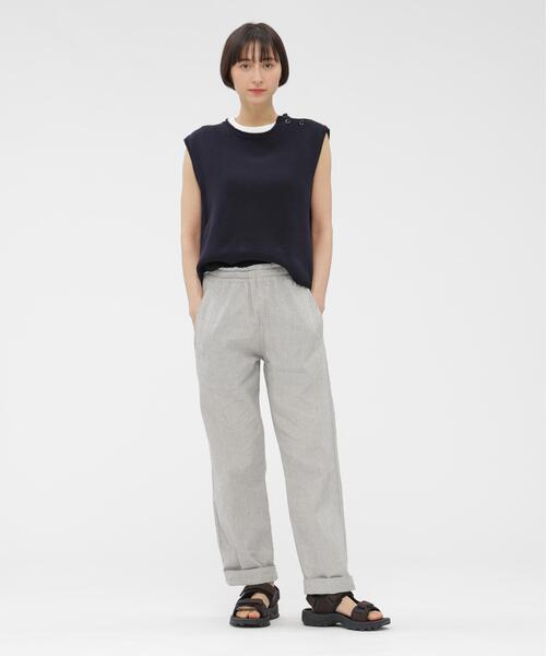 パンツ FADED LINEN COTTON PLAINWEAVE レディースの画像