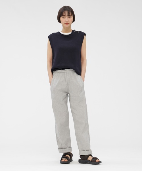パンツ FADED LINEN COTTON PLAINWEAVE レディースの画像