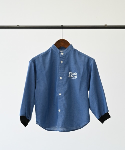 「GENERATOR」 「KIDS」長袖ブラウス L ブルー キッズ_画像4
