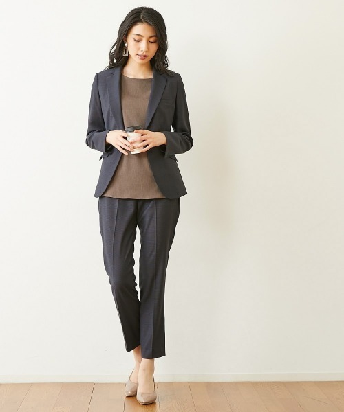 「7days Life Styling」 「lipria」パンツスーツ 9号 ネイビー レディース_画像3