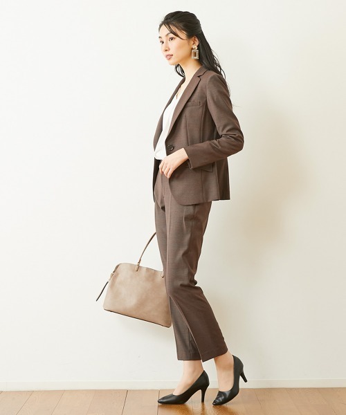 「7days Life Styling」 「lipria」パンツスーツ 9号 ネイビー レディース_画像4
