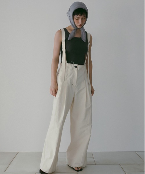 anuke☆パンツ anuke（アンヌーク） ワイドパンツ パンツ Suspenders Wide Pants