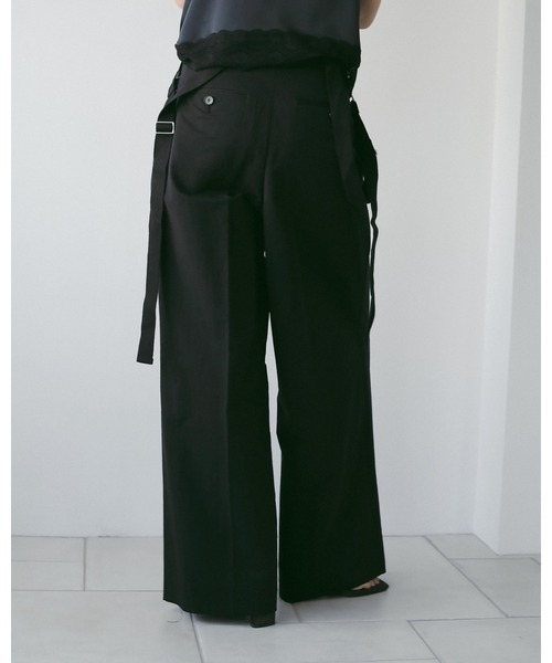 anuke（アンヌーク） ワイドパンツ パンツ Suspenders Wide Pants
