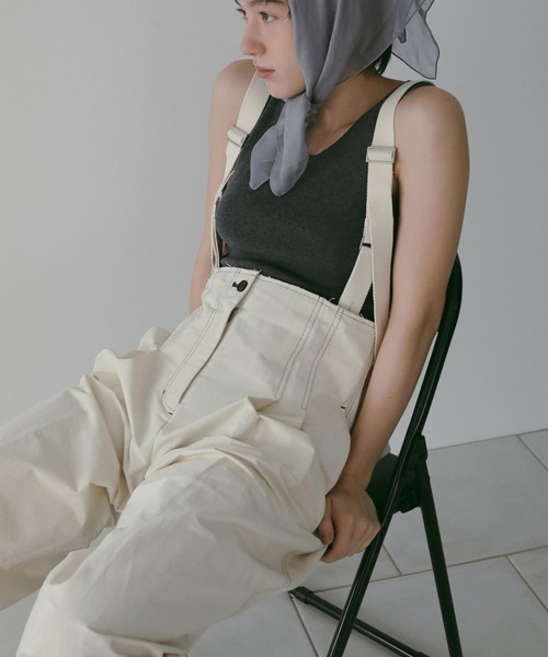anuke（アンヌーク） ワイドパンツ パンツ Suspenders Wide Pants